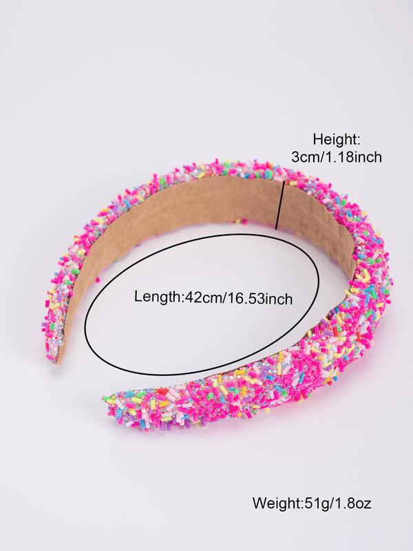  Colorful Donut Design Hair Hoop, Cute Hair Hoop for Women & Girls, Fashion Hair Accessories for Party & Daily Use