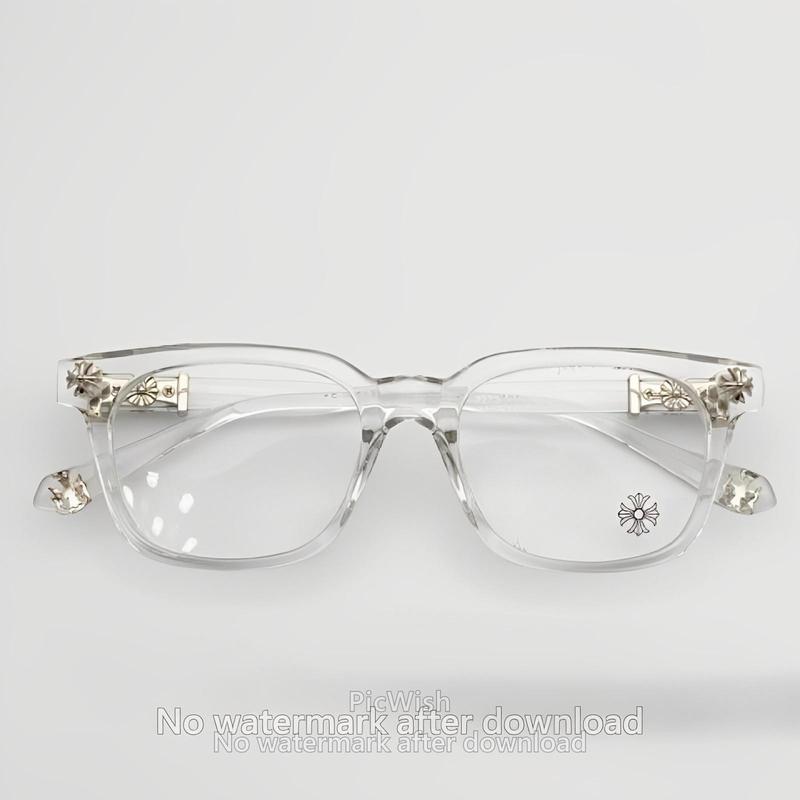 CHROME HEART GLASS FRAME See you in HOT TREND TEA 2024. EUROPEAN, YOUNG, PERSONAL DESIGN. SHARP EMBEDDED LOGO, L HOUSE