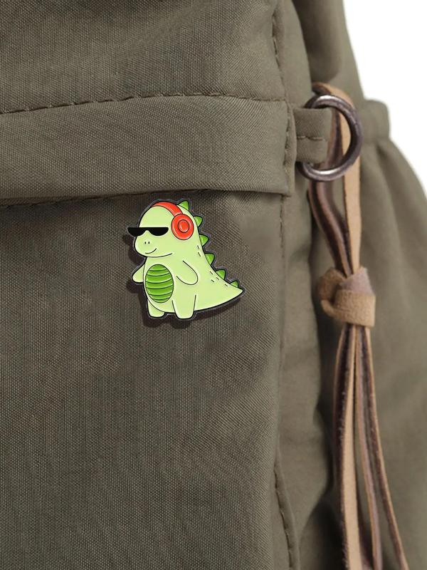 Unisex Casual Dinosaur Design Brooch, Cute Novelty Badge for Clothes & Hat & Backpack Decor, Chic Kawaii Clothes Accessories for Women & Men