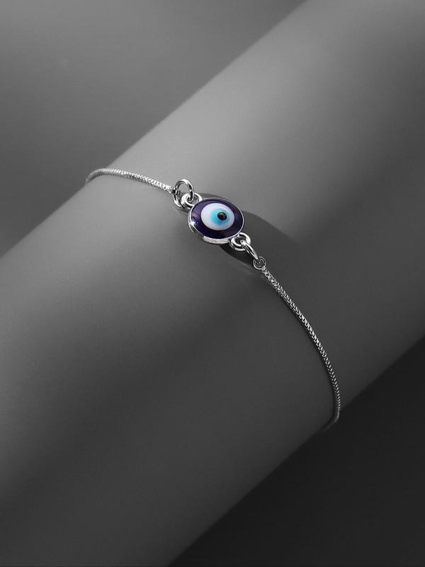 Creative Adjustable Eye Design Lin Bracelet, Temperament Casual All-match Jewelry for Girls Gift, Female Classic Fashion Accessories for Daily Wear