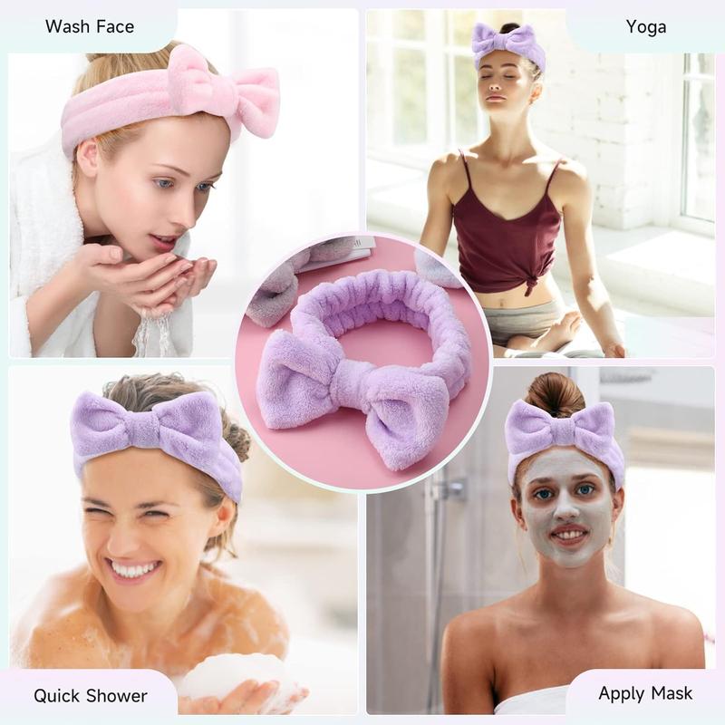 Spa Headband, 8 Makeup headband,Headband for Washing Face, Shower Skin Care Fluffy Spa Headband for Woman Teens Slumber Party Supplies