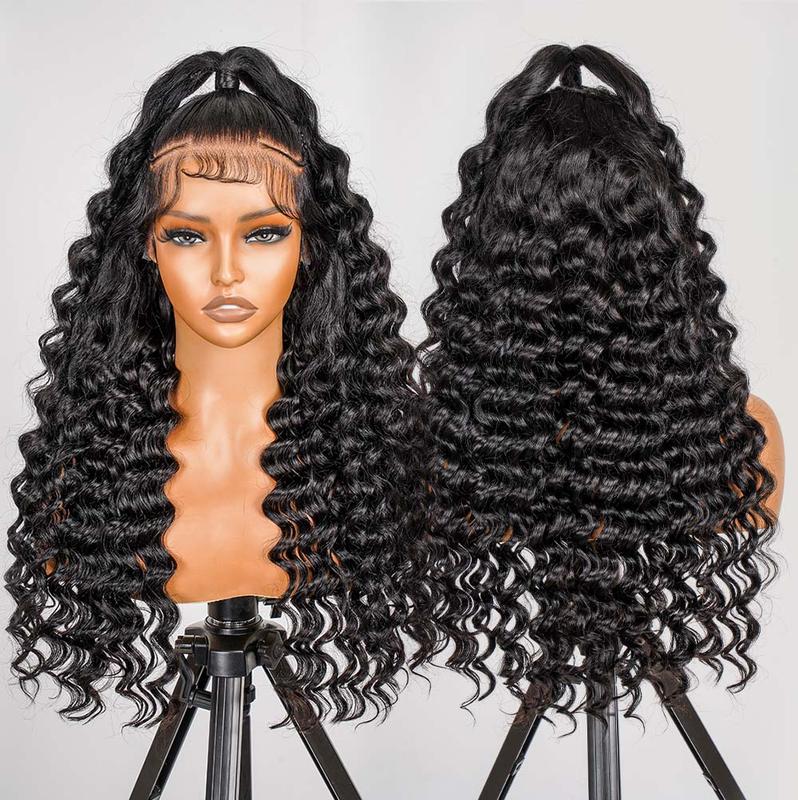 [Stylist Wig] Deep Wave 13x6 Pre Cut Lace Frontal Wig Ready To Go Trendy Fashion Appearance Lace Front Human Hair Wig