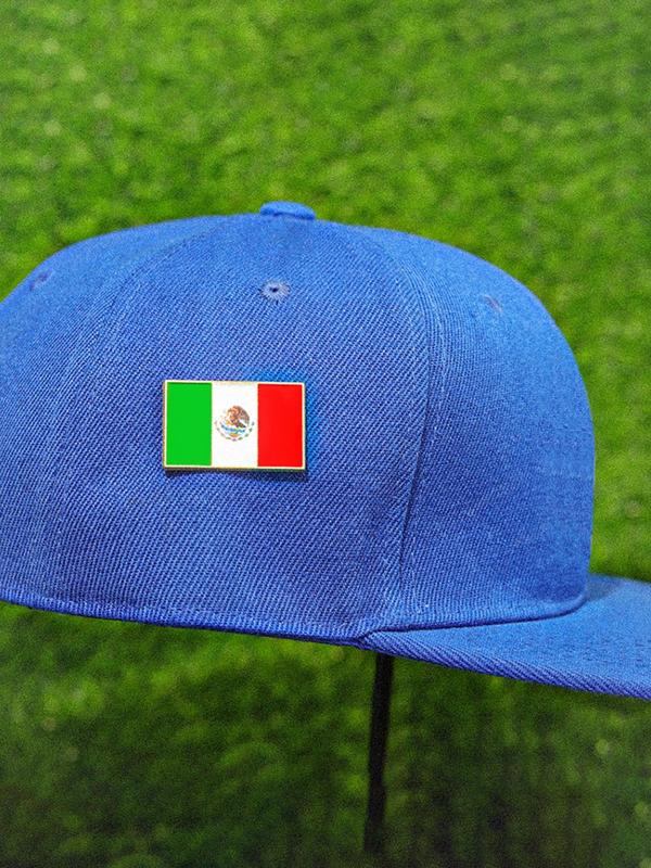 Mexico Flag Design Brooch, Fashionable Hat Pin for Women & Men, Vintage Hat Decoration for Daily Wear, Trendy All-match & Exquisite Hat Accessories for Birthday Gift