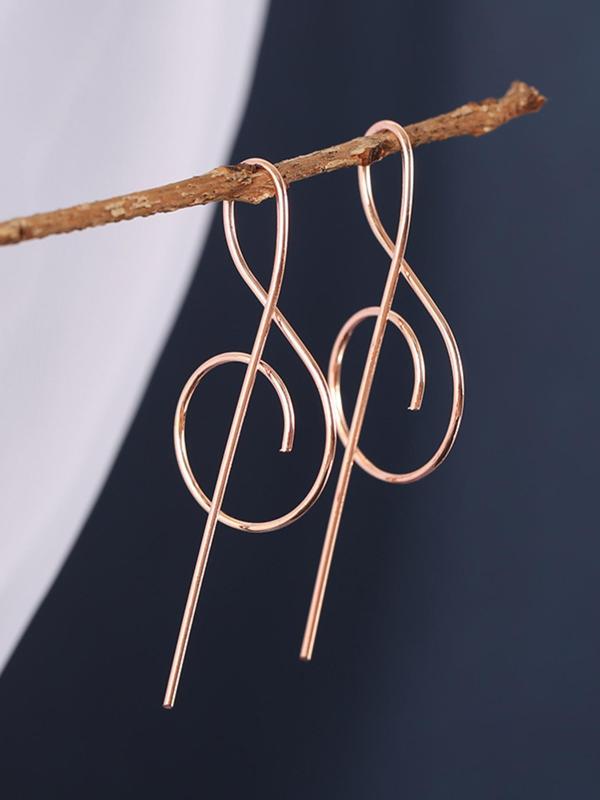 Fashionable Music Note Design Dangle Earrings, Elegant Jewelry for Women for Daily Decoration, Trendy All-match & Exquisite Jewelry for Gift