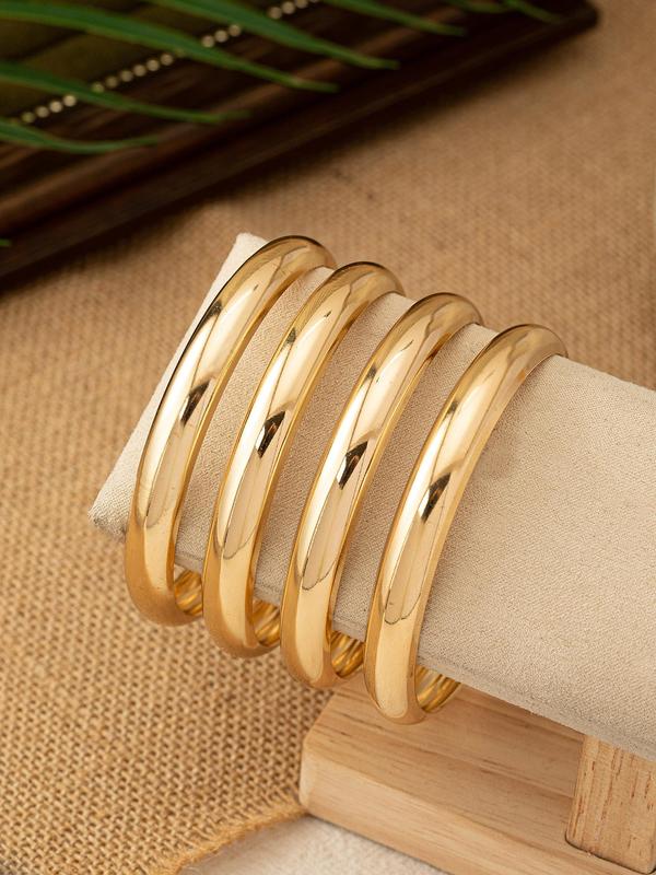 ,Women's Elegant Minimalist Bangle Set, Exquisite Trendy Bangle Bracelet, Chic All-match Vintage Jewelry As Gift for Girlfriend, Fall Outfits, Fall Freshness