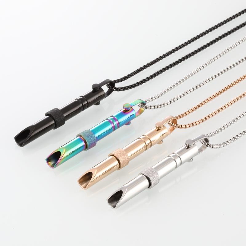 Breathing Necklace Anxiety Relief Necklace Mindful Breathing Spinner Whistle Necklace Meditation