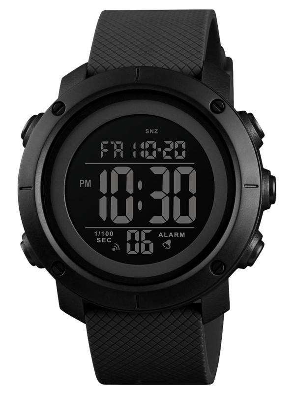 Men's Outdoor Sports Watch, Fashionable Digital Watch with Luminous Dial & Alarm, Multifunctional Waterproof Watch with Week & Date Display for Men, with Box