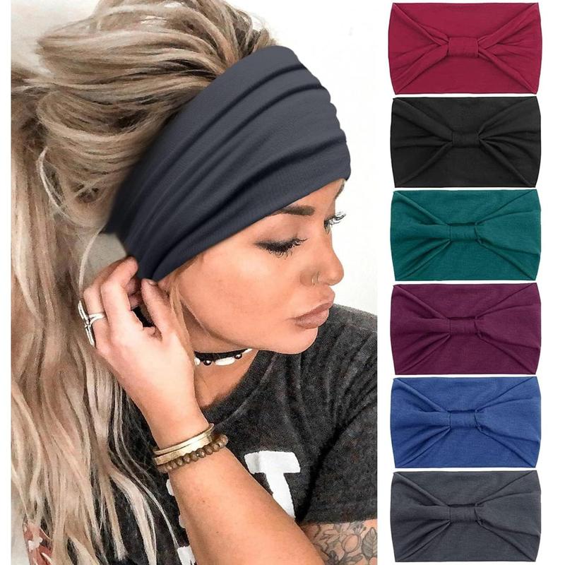 Headbands for Women African Boho Wide Hairband Headband Knotted Head Wraps Turbans Hair Accessories