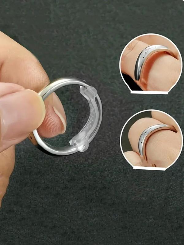 Plastic Ring Size Adjuster Pad, Invisible Ring Sizer Reducer for Loose Rings, Comfortable & Secure Ring Fitting Accessory