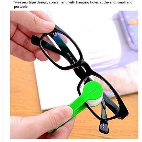 5-Piece Portable Eyeglass Cleaner Set, Mini Microfiber Brush for Sunglasses and Glasses, Magnetic Lens Cleaning Tool, Random Color