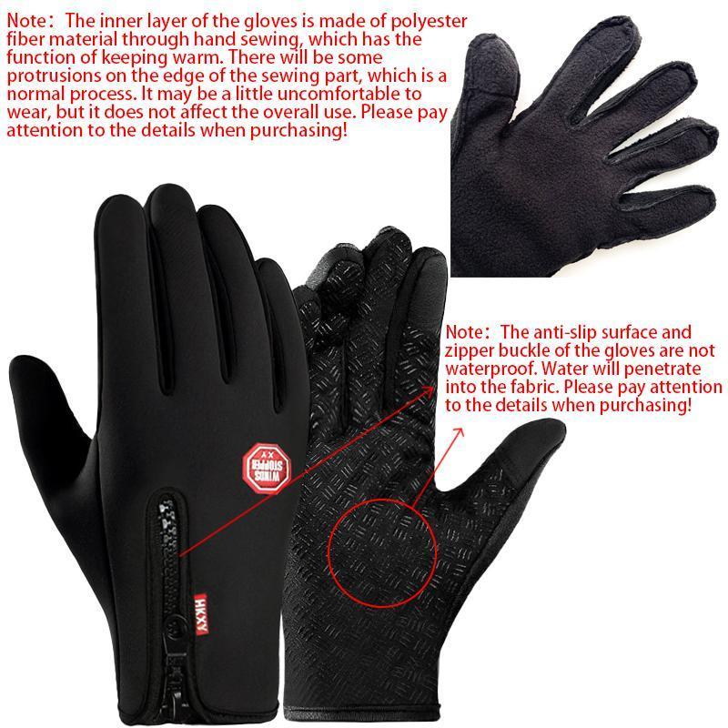 Windproof Winter Gloves Touchscreen Gloves Thermal Warm Gloves for Men and Women