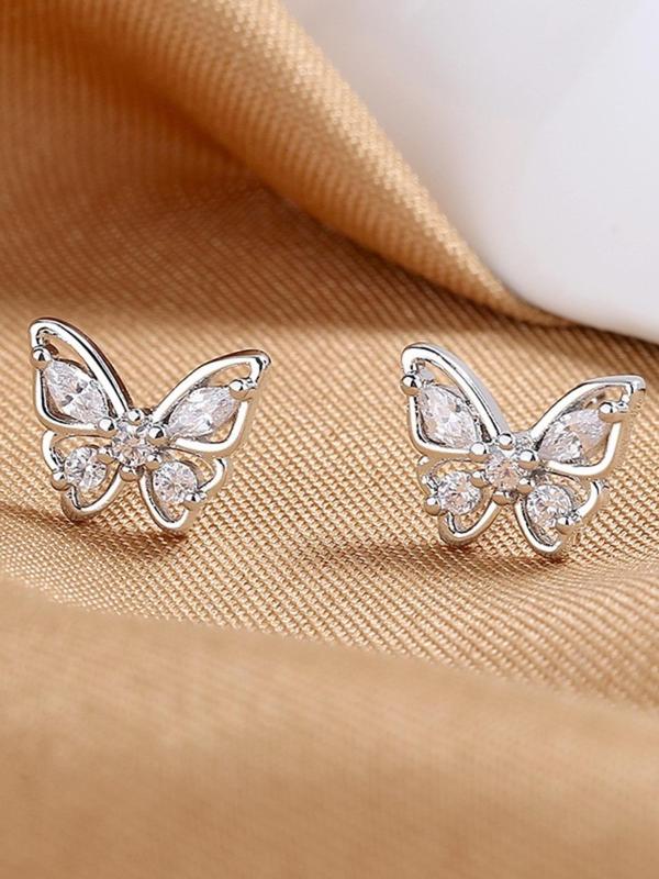 Women's 1 Pair Fashionable Butterfly Decor Stud Earrings