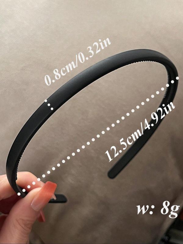 Solid Color Matte Hair Hoop, Minimalist Style Hair Accessories for Women & Girls, Fashion Hair Accessories for Daily Wear, Casual Parties, Commute, Vacation