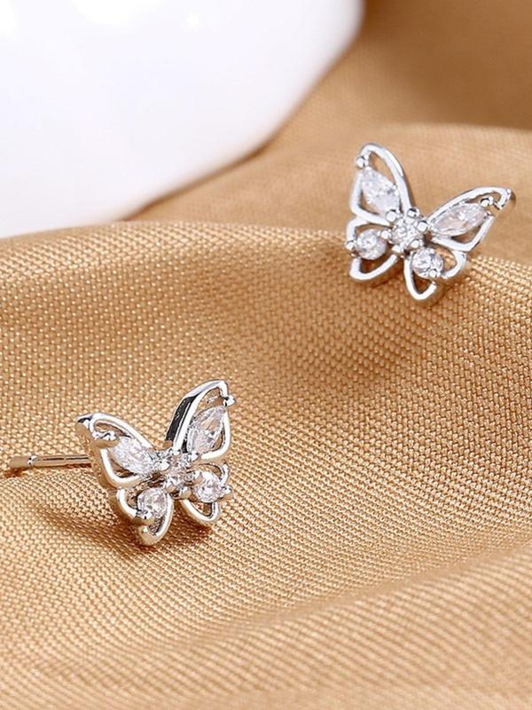 Women's 1 Pair Fashionable Butterfly Decor Stud Earrings