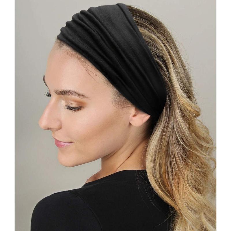 Headbands for Women African Boho Wide Hairband Headband Knotted Head Wraps Turbans Hair Accessories