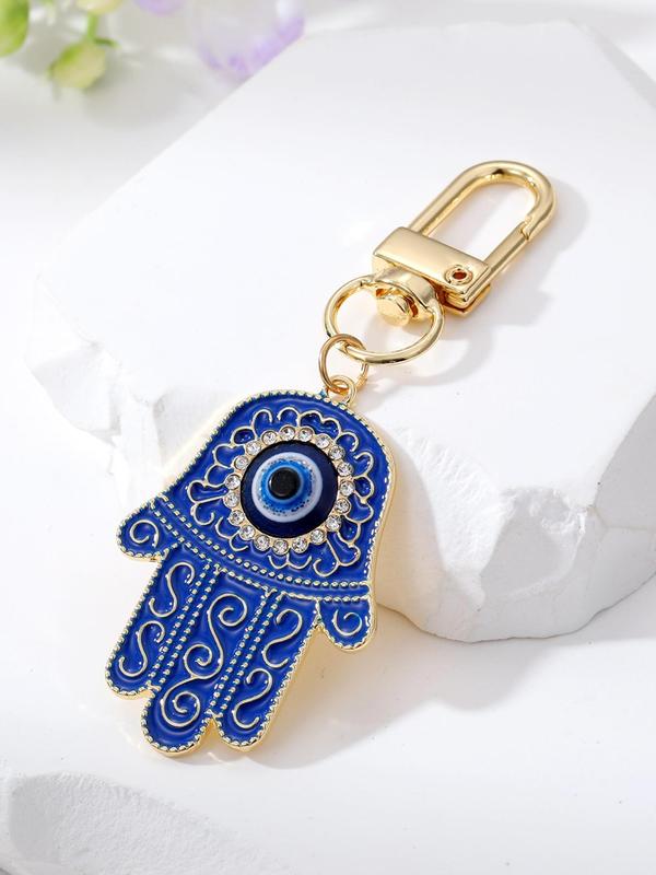 Evil Eye Design Keychain, Fashionable Keychain for Women & Men, Trendy All-match & Exquisite Keychain for Birthday Gift