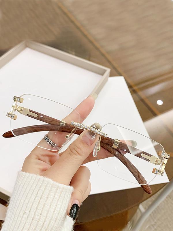 Unisex Vintage Square Frame Sunglasses, Trendy Sunglasses for Everyday Use, Fashion Accessories for Outdoor Activities