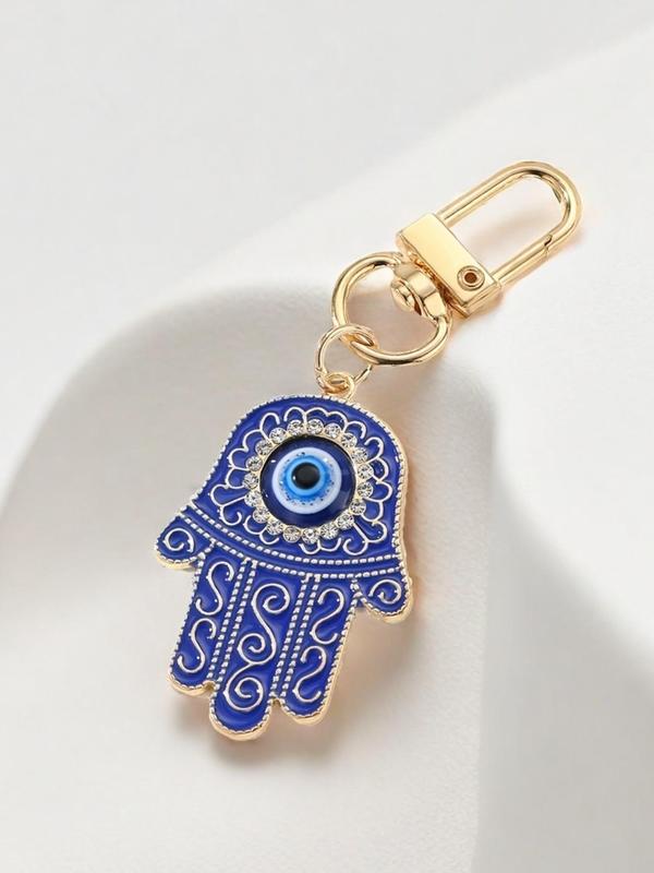 Evil Eye Design Keychain, Fashionable Keychain for Women & Men, Trendy All-match & Exquisite Keychain for Birthday Gift