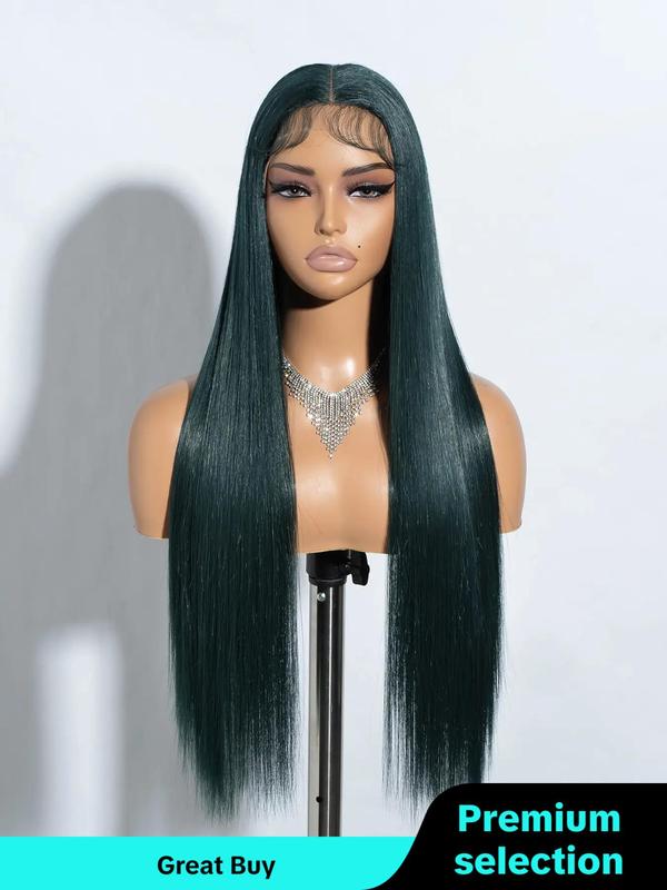 31 Inch Silky Straight Lace Front Synthetic Wigs, Gorgeous Fashion Lace Wig, Heat Resistant Fiber Pre Plucked Hairline with Baby Hair  Beginners Glueless Wig for Women Summer Daily Party