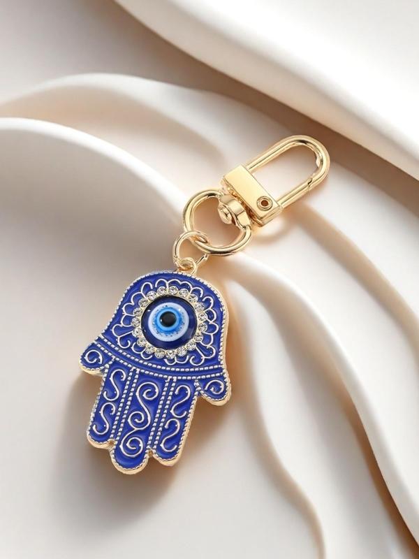 Evil Eye Design Keychain, Fashionable Keychain for Women & Men, Trendy All-match & Exquisite Keychain for Birthday Gift