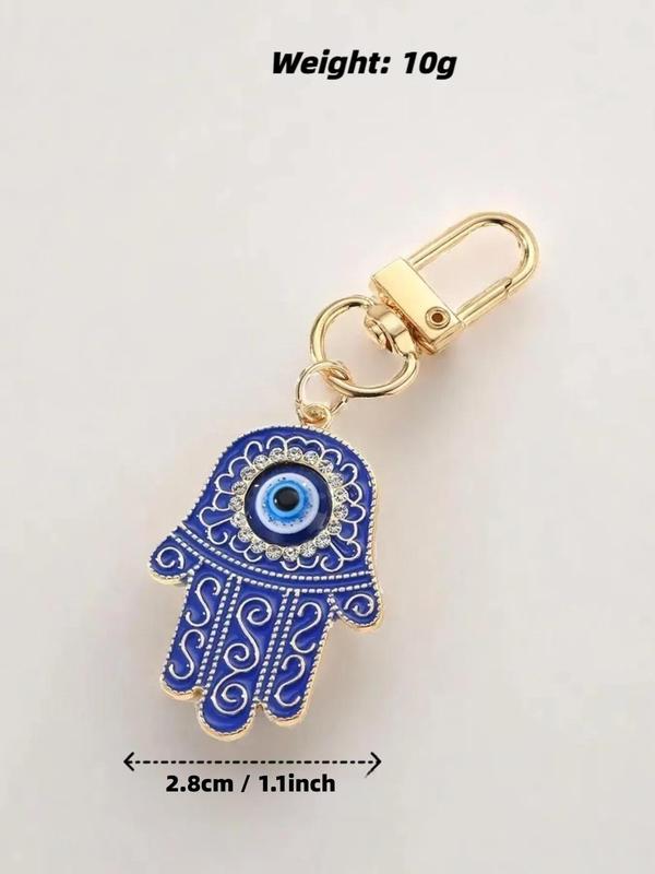 Evil Eye Design Keychain, Fashionable Keychain for Women & Men, Trendy All-match & Exquisite Keychain for Birthday Gift