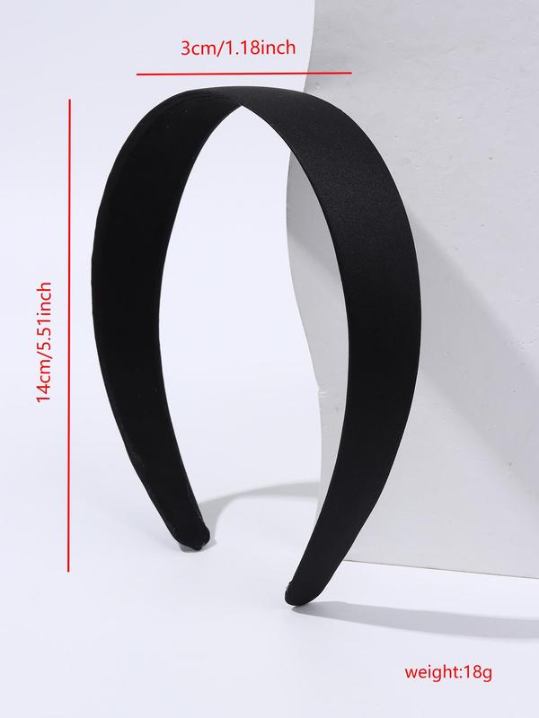 6pcs Simple Plain Color Hair Hoop, Casual Versatile Hair Accessories for Women & Girls, Basic Trend Hairwear For Daily Used