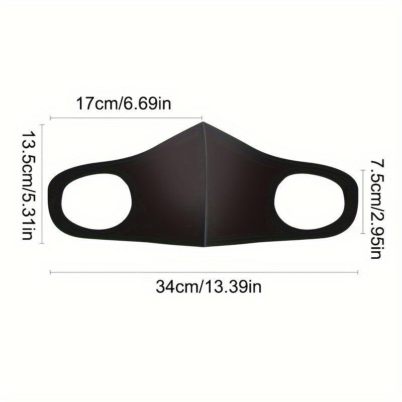 Breathable Face Mask, 4 Counts Concave and Convex Dust Mouth and Nose Mask, Washable Face Cover for Men and Women