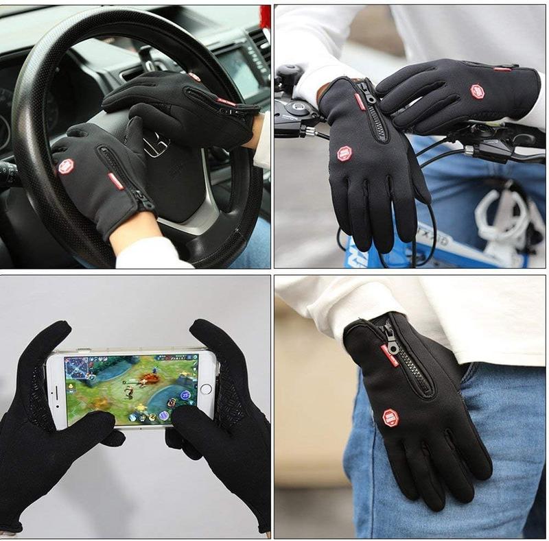 Winter Warm Gloves for Men and Women, with Windproof and  Features,  Touch Screen Texting Fingers for Work, Cycling, Driving