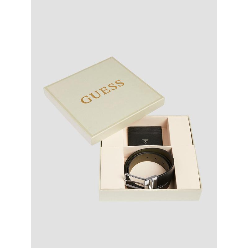 GUESS Male Wallet and Belt Gift Set