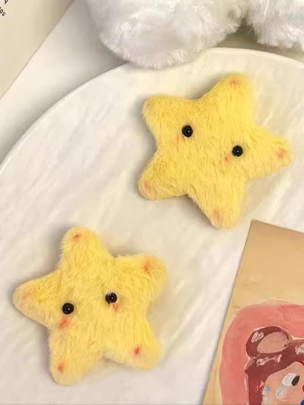 Cute Star Design Hair Clips, Fashionable Hair Accessories for Women & Girls, Minimalist Headwear Suitable for Thick Hair