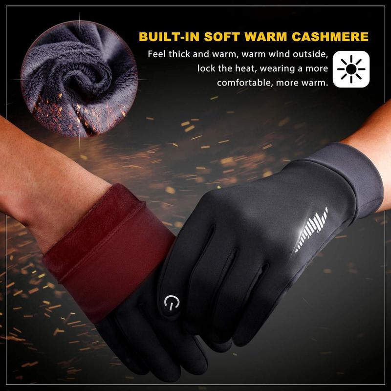 Winter Gloves Women Men Ski Snow Gloves Liner Warm Touch Screen Suitable for Running, Cycling, Riding, Hiking, Driving, Walking, Typing, Freezing Work, Sports, Football, Shooting, Gaming 102