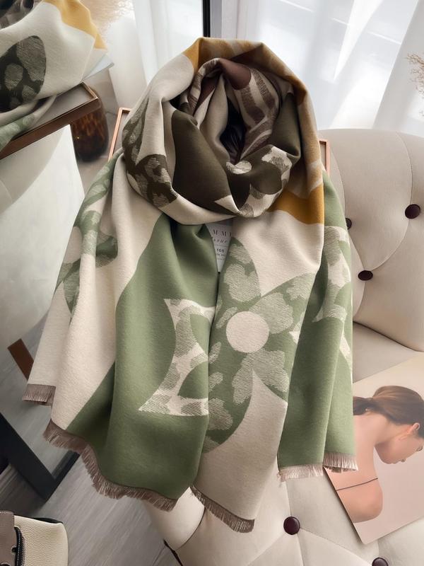 Women's Boho Style Patchwork Floral Print Scarf, Casual Trendy Shawl for Daily Wear, Fashion Accessories for Women & Girls