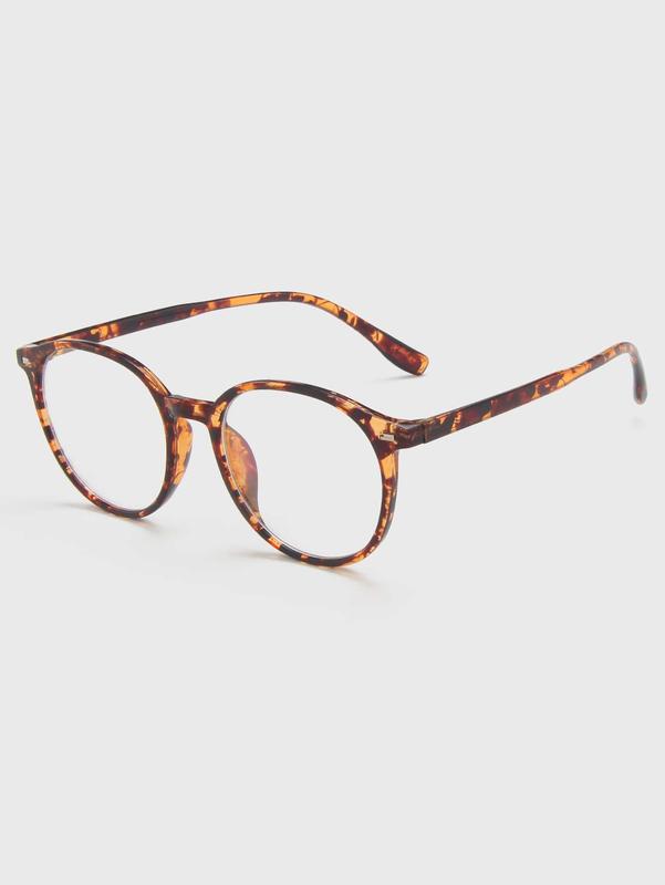 Tortoiseshell Frame Eyeglasses - Clear Glasses Accessories for Daily Wear