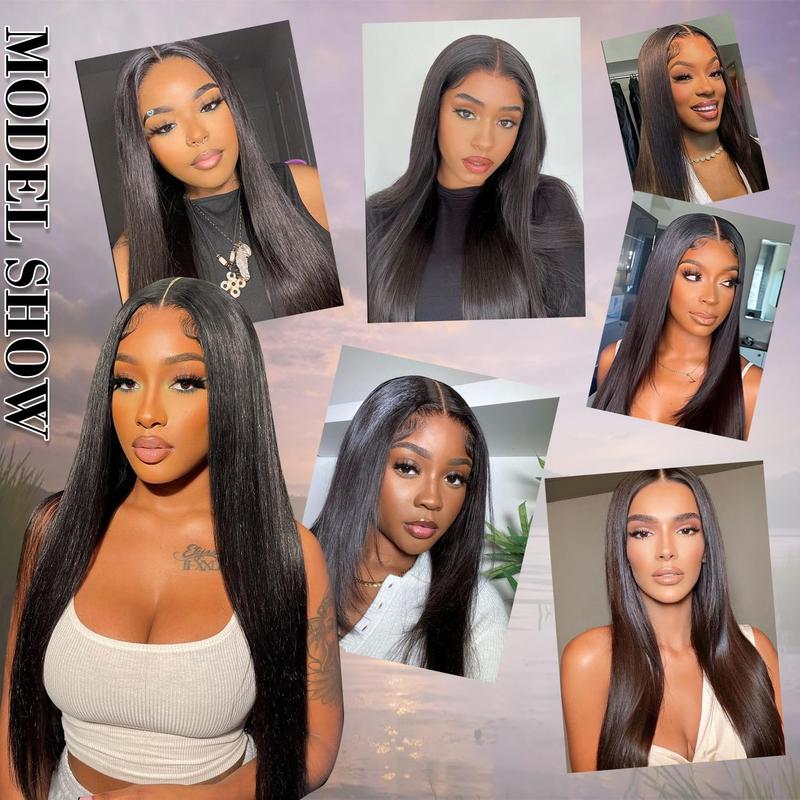 Bling Hair 6x4 Glueless Wigs Straight Ready To Wear Lace Closure Wigs For Human Hair Pre plucked 5x7 Transparent Lace Wig