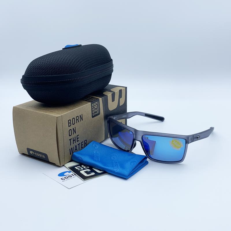 Costa Men's Tuna Alley Polarized Rectangular Sunglasses