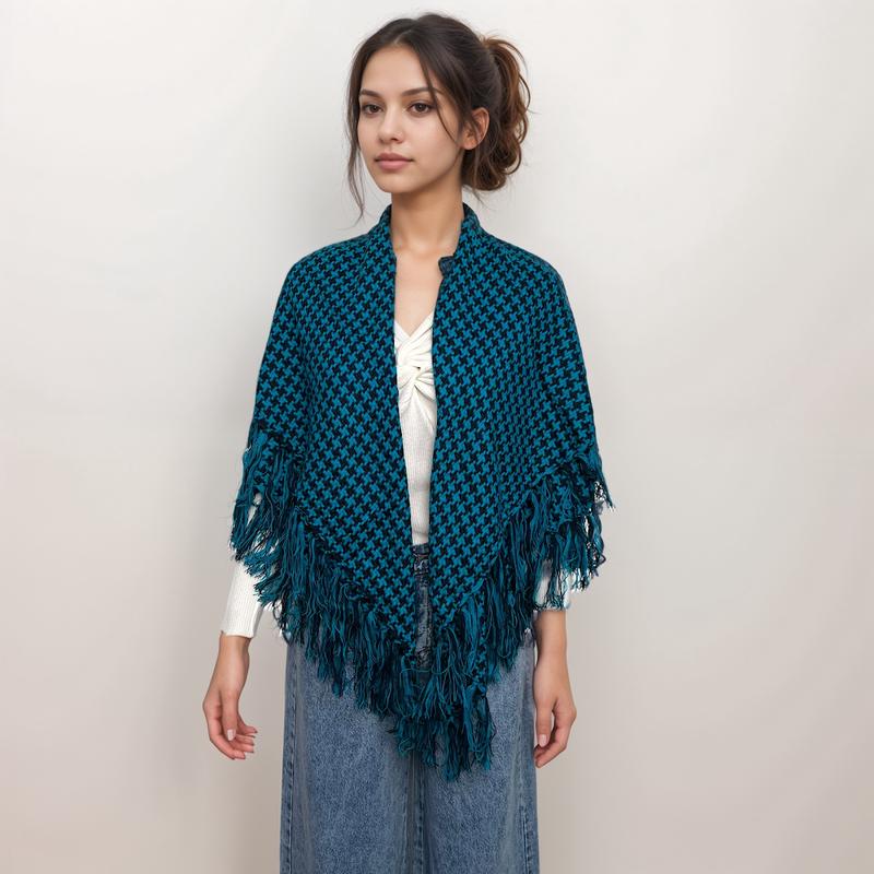 Chic & Cozy Fringed Square Scarves - Premium 100% Acrylic