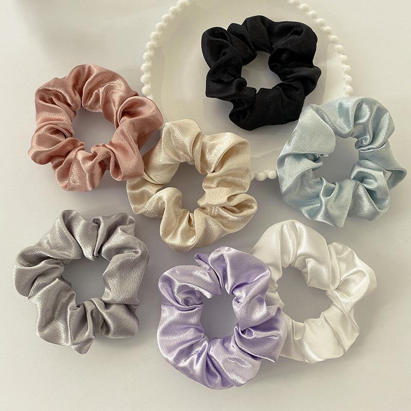 West Kiss Ties Silk Scrunchies Soft Satin Hair Scrunchies Elastic Hair Ties