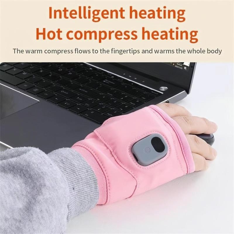 Portable Heating Gloves, 1 Pair Rechargeable Hand Warmer with Digital Display, Heated Gloves with 3 Temperature Modes for Home Use,  Clothes Accessories