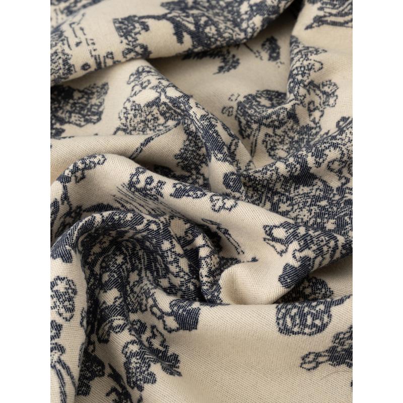 Cider [5 colors, One Size] TOILE DE JOUY LANDSCAPE PRINT SCARF