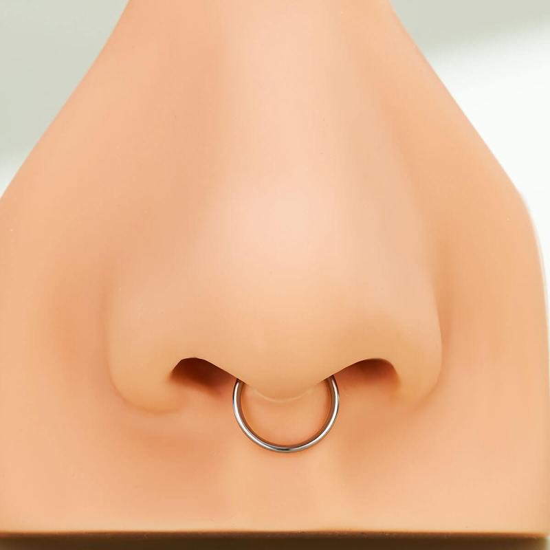 Oufer Faux Septum Ring Adjustable Clip On Nose Ring