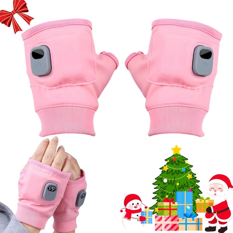 Portable Heating Gloves, 1 Pair Rechargeable Hand Warmer with Digital Display, Heated Gloves with 3 Temperature Modes for Home Use,  Clothes Accessories