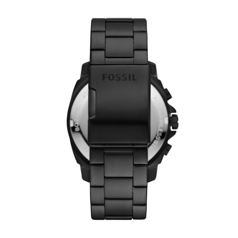 Fossil Outlet Men's Privateer Chronograph, Black Stainless Steel Watch