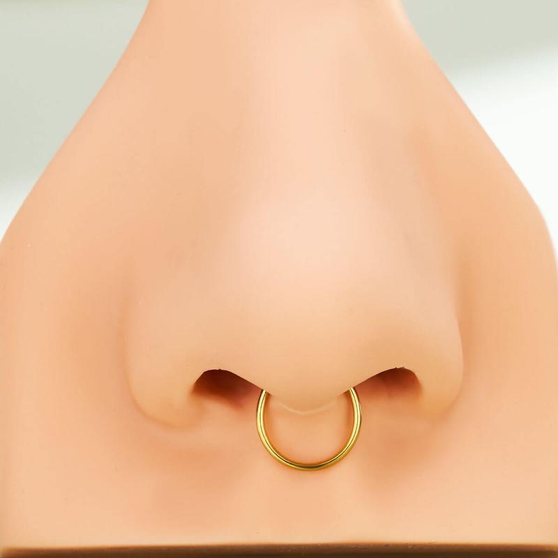 Oufer Faux Septum Ring Adjustable Clip On Nose Ring