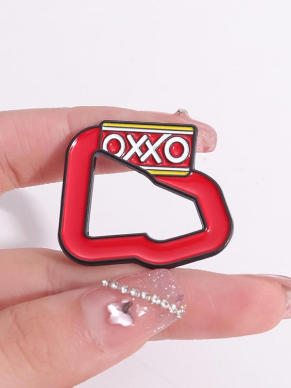 Cute Letter Xo Design Brooch, Fashion Alloy Accessories for Men & Women for Daily Clothing Decor, Trendy All-match & Exquisite Brooch for Birthday Gift