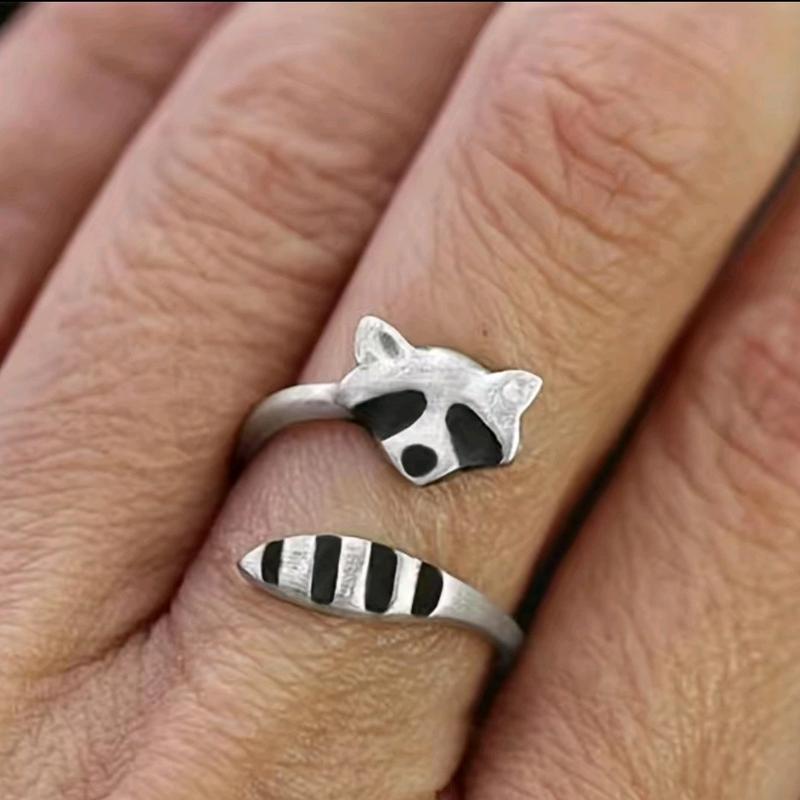 Raccoon Hot adjustable ring size is 6 to 9