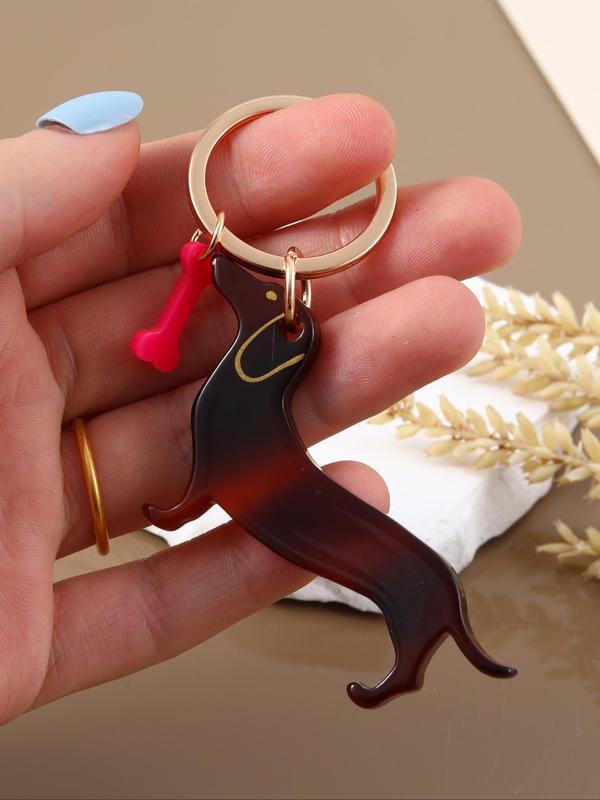 Cute Dog Design Keychain, Bone Pendant Keychain for Women & Men, Cute Accessory for Bag Decoration