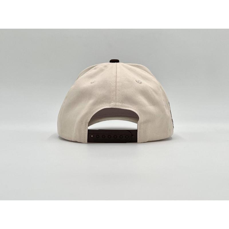 ‘YHWH’ Structured SnapBack - Cream Brown