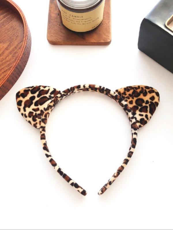 Cute Cat Ear Design Headband, 2024 New Style Soft Plush Hair Hoop for Women & Girls, Fashion Hair Accessories for Party, Daily Clothing Decor