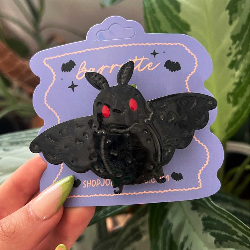 Mothman Barrette (French Style Clasp Hair Accessories)