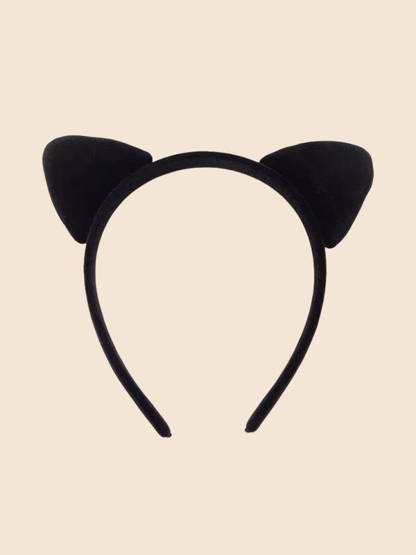 Cute Cat Ear Design Headband, 2024 New Style Soft Plush Hair Hoop for Women & Girls, Fashion Hair Accessories for Party, Daily Clothing Decor